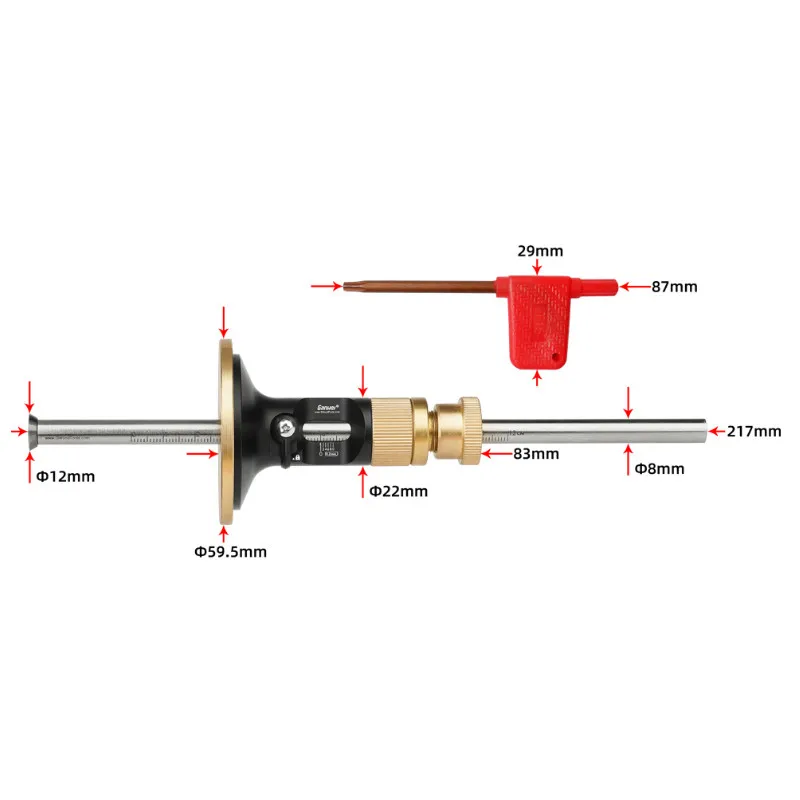 Aluminum Woodworking Wheel Mar - đánh giá và giá Workshop Measuring Tools