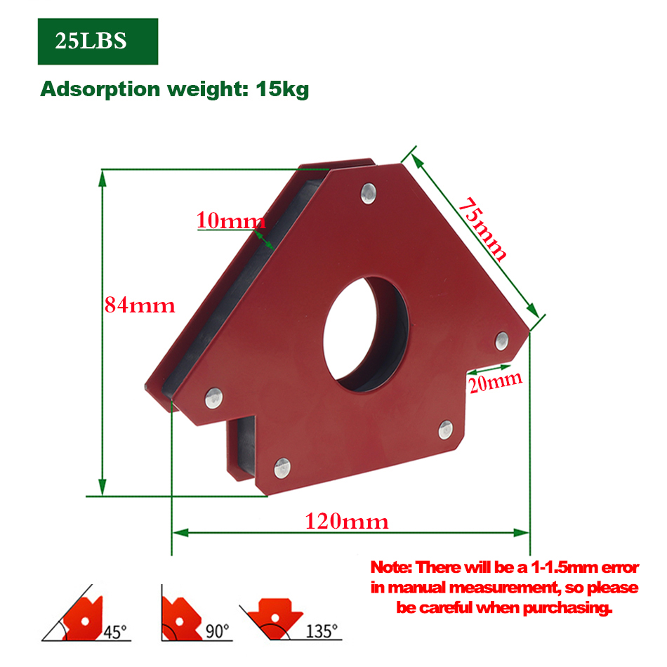 25KG 45KG Ferrite Magnetic Wel - đánh giá và giá Workshop Tools Locations