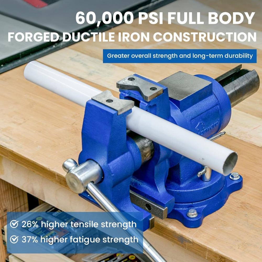 5 Inch Heavy Duty Bench Vise w - đánh giá và giá Bench Vise Swivel