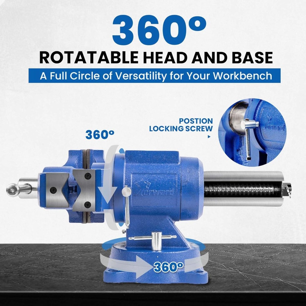 5 Inch Heavy Duty Bench Vise w - đánh giá và giá Bench Vise Swivel