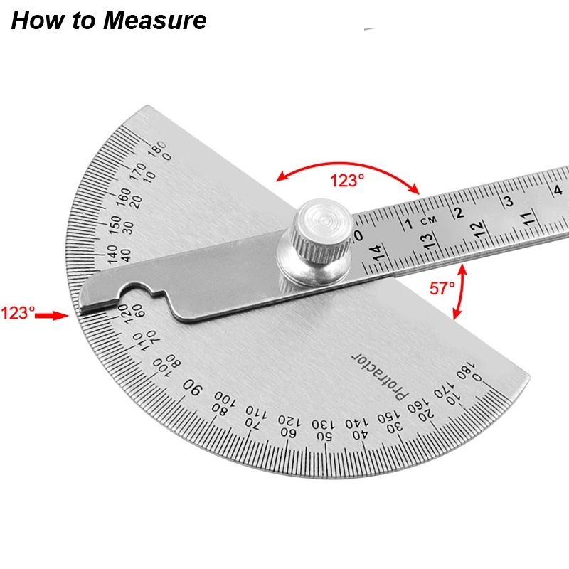 180 Degree Protractor Metal An - đánh giá và giá Workshop Measuring Tools