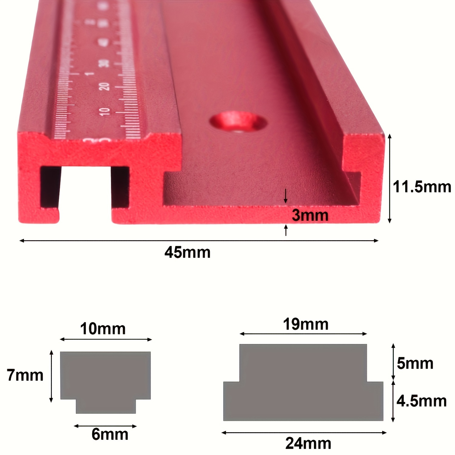45Type T-Track Metric and Inch - đánh giá và giá Workshop Measuring Tools
