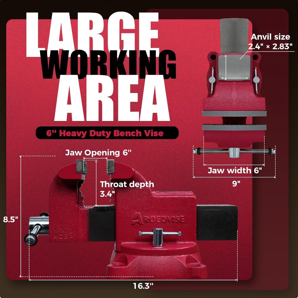 Heavy Duty Bench Vise 360 Degr - đánh giá và giá Bench Vise Swivel